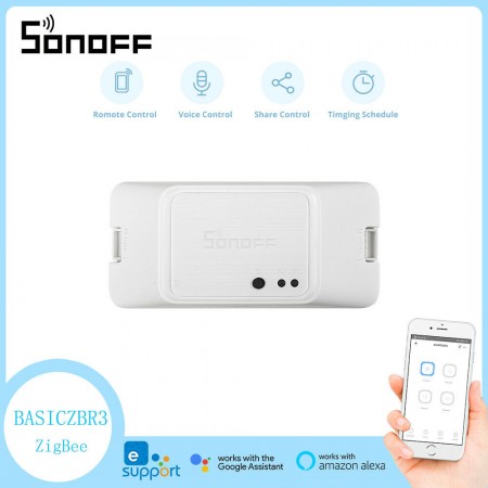 Sonoff BASIC ZBR3 ZigBee Switch Module Wireles Smart Home APP Controlo remoto WiFi
