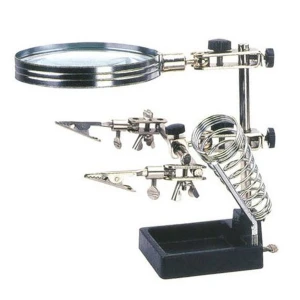 Mlink Soporte con lupa para soldar electrónica con manos libres y soporte soldador