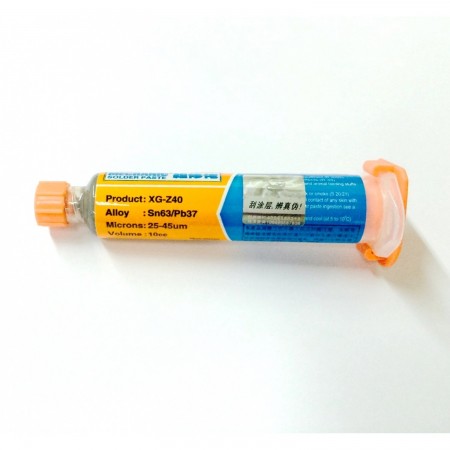 Syringe solder paste leaded XG-Z40 (30GR) Soldering paste Mechanic 4.10 euro - satkit