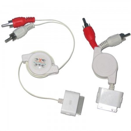 Cable Conexion Stereo para Ipod, Iphone, Ipad , Itouch Retractil Equipos electrónicos  1.00 euro - satkit
