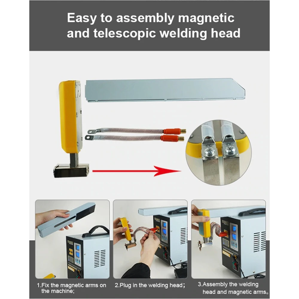 SUNKKO 738AL: Máquina de soldadura por puntos para baterías de litio 18650