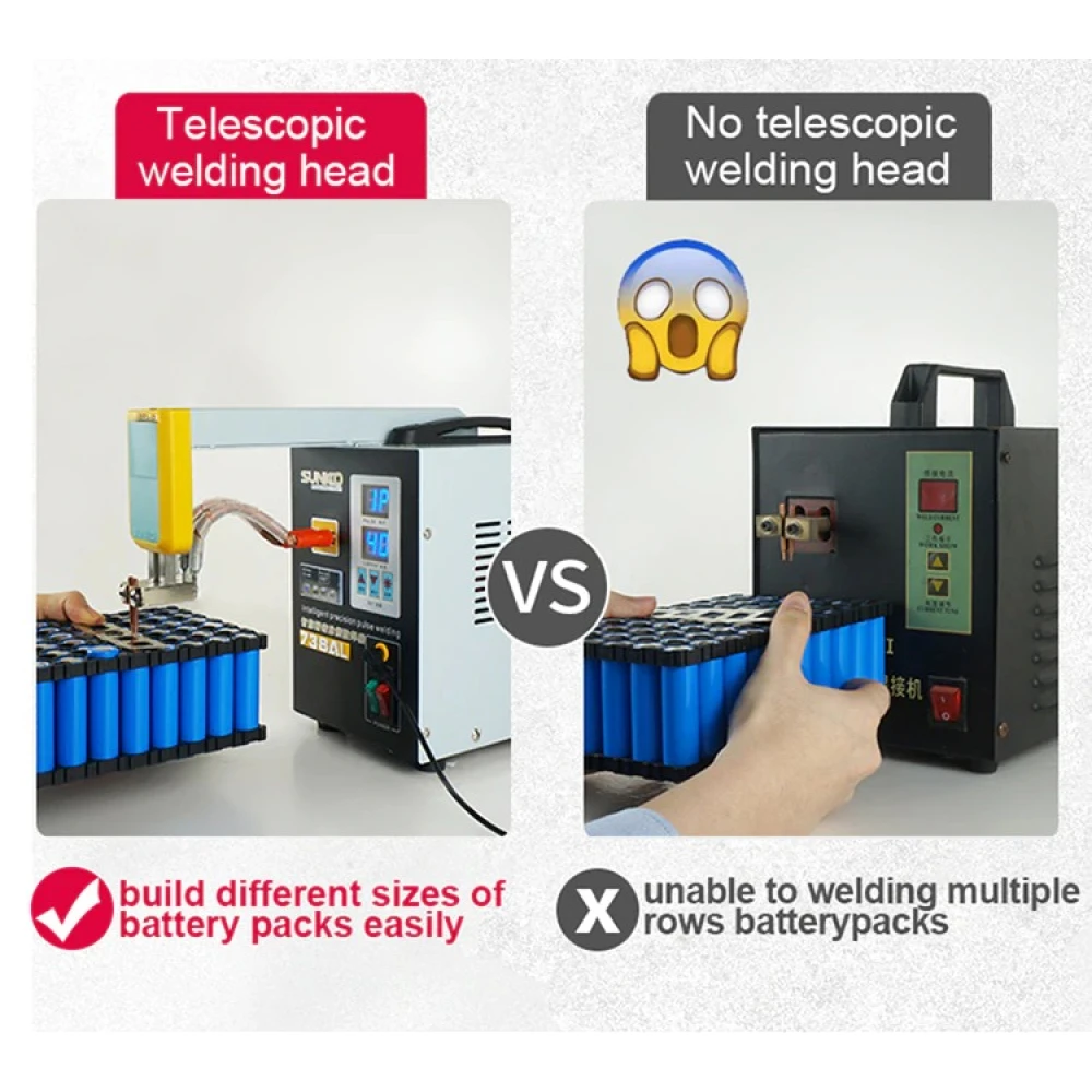 SUNKKO 738AL: Máquina de soldadura por puntos para baterías de litio 18650