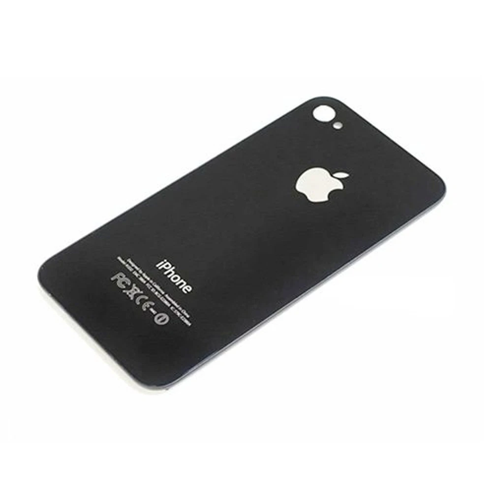 Tapa Trasera Cristal iPhone 4S Negro - Repuesto Original Satkit