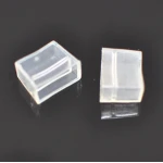 Tapon final de PVC transparente para tira LED 220V AC 14mm
