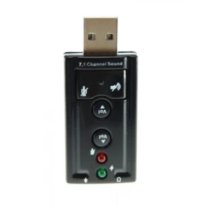Tarjeta de sonido 7.1 USB compatible con Windows, Linux y Mac