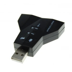 Tarjeta de sonido USB dual con 2 salidas y 2 entradas de audio