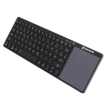 Teclado inalámbrico 2.4GHz con touchpad para Smart TV y PC ultra fino y portátil