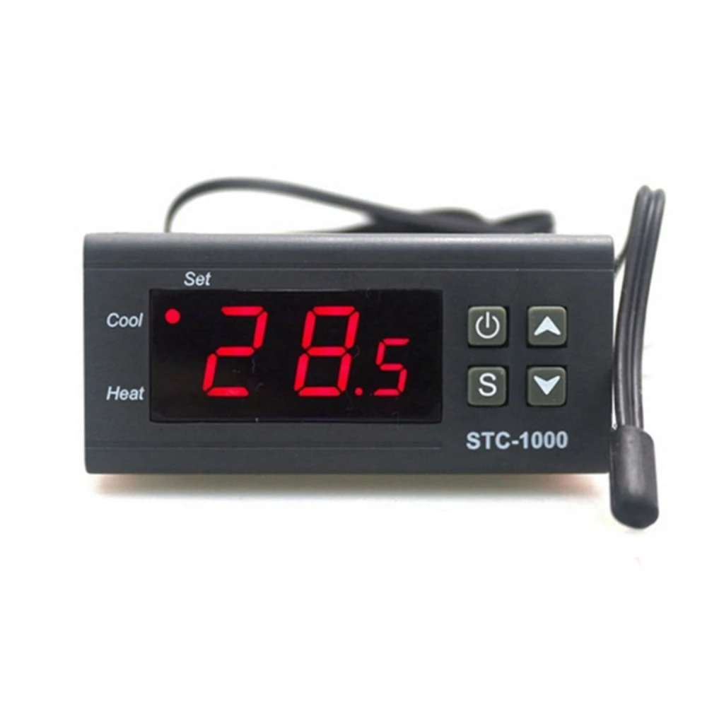 Termostato Digital 220V STC-1000 con control de frío y calor para incubadoras y acuarios