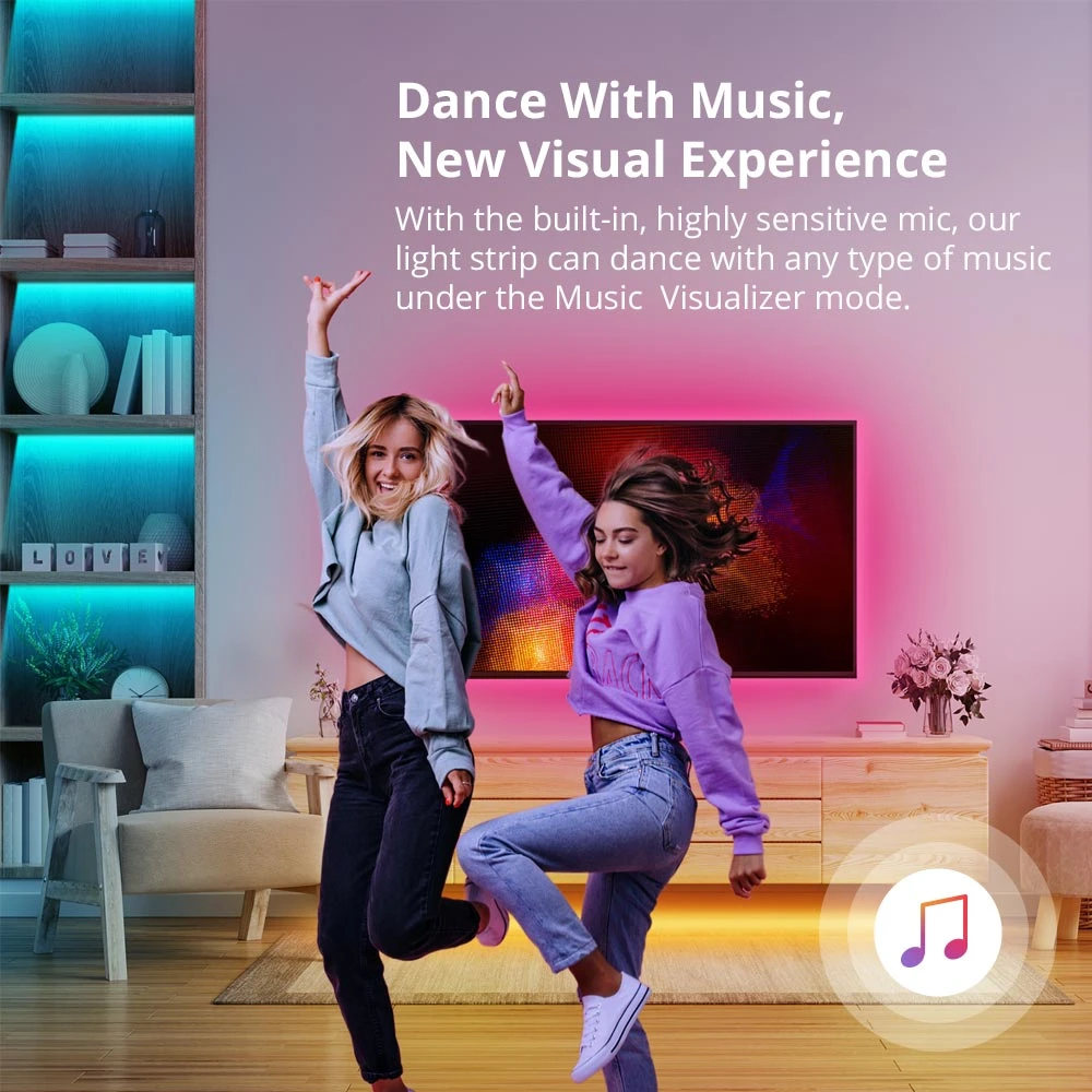 Tira LED inteligente WiFi SONOFF L2 Lite 5 metros con control remoto y app