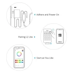 Tira LED inteligente WiFi SONOFF L2 Lite 5 metros con control remoto y app