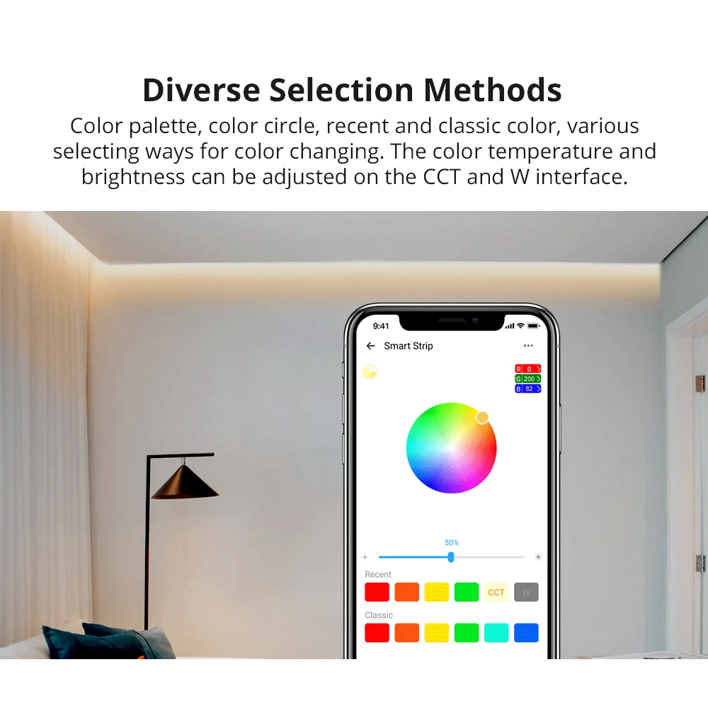 Tira LED inteligente WiFi SONOFF L2 Lite 5 metros con control remoto y app