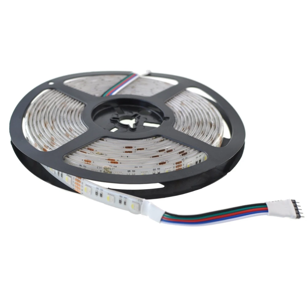 Tira LED RGBW 12V 5m IP67 para Iluminación Exterior e Interior