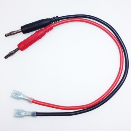 TL22036 Cable with Banana plug 4mm to faston conector 30 cm Electronic equipment  3.75 euro - satkit