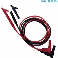 Tl22201 Cable Male Plug 4mm To Male Plug 4mm With Crocodile Test Clip (Black-Red)