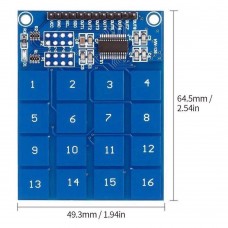 Ttp229 16-Kanaals Capacitieve Aanraakschakelaarmodule Digitale Aanraaksensormodule Aanraaksensorschakelaar Printplaat Voor Arduino