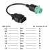 9pin aan 16pin OBD2 vrachtwagen diagnostische kabel Scanner Adapter Connector