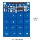 TTP229 módulo interruptor táctil capacitivo de 16 canales para Arduino