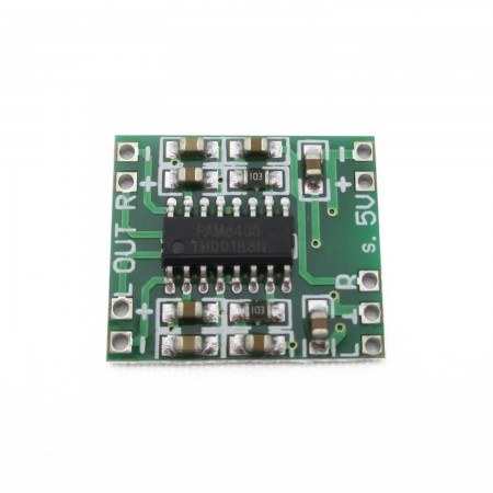 Amplificador Estereo PAM8403 de 3W + 3W Arduino, microcontrolador, ARDUINO  1.00 euro - satkit