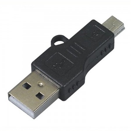 Adaptador USB macho a MINI-USB Macho ADAPTADORES  1.00 euro - satkit