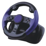 Volante carreras para Playstation 2 con pedales y tecnología Dual Shock