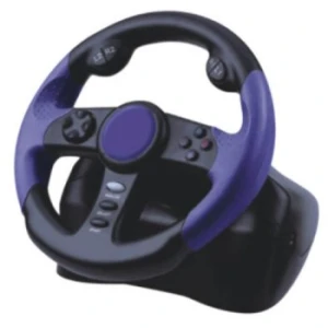 Volante carreras para Playstation 2 con pedales y tecnología Dual Shock