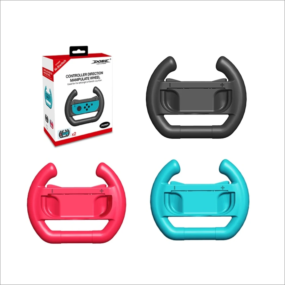 Volante para Nintendo Switch Joy-Con Dobe Twin Pack Rosa Turquesa