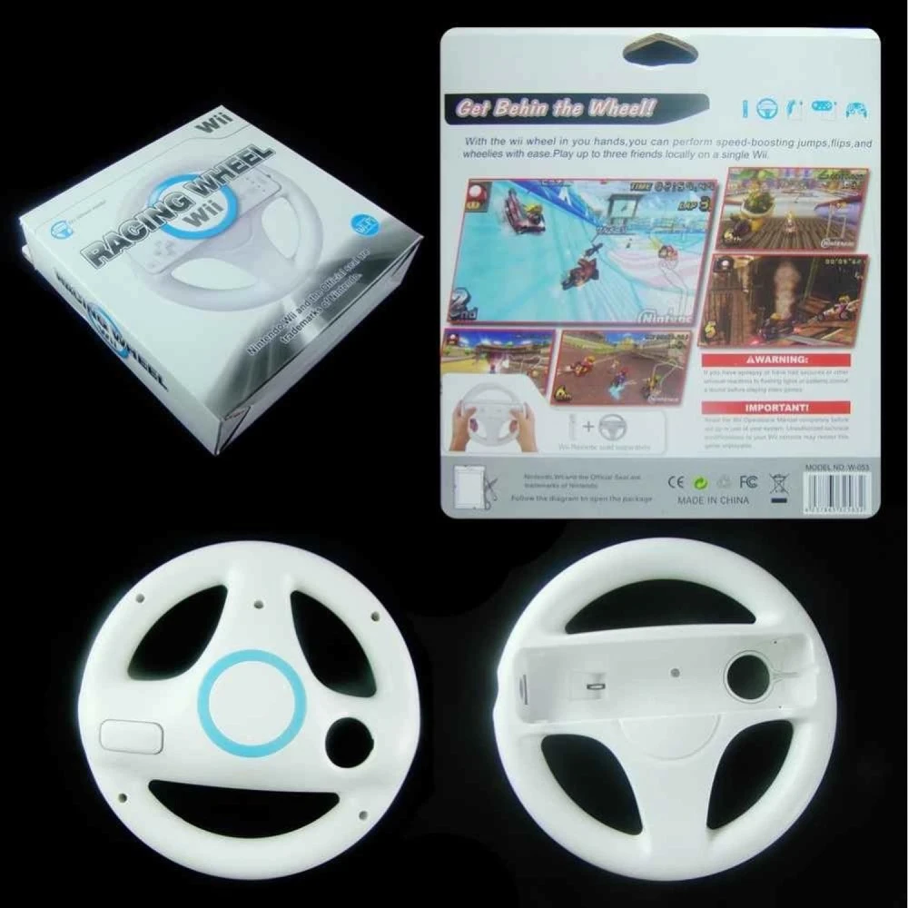 Volante para Wiimote Wii Wheel - Control preciso para juegos de conducción Wii