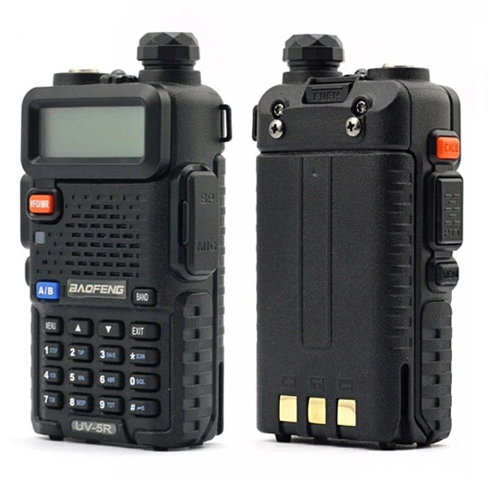 Walkie Talkie Baofeng UV-5R 8W con Pinganillo Auricular y Radio Dual Band VHF/UHF