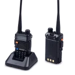 Walkie Talkie Baofeng UV-5R 8W con Pinganillo Auricular y Radio Dual Band VHF/UHF