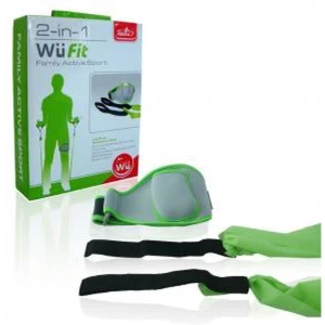 Wii 2 en 1 Active Sports Pack - Set de accesorios fitness para Wii