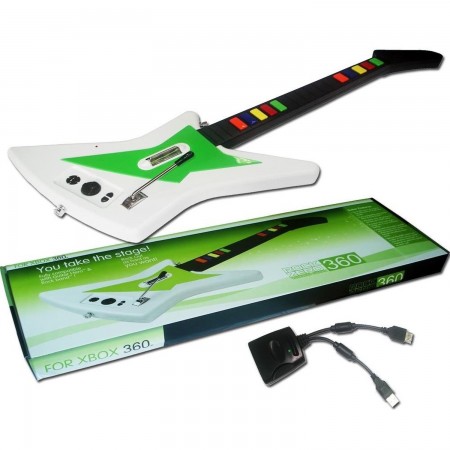 XBOX360 wireless guitar for guitar hero and rock band CONTROLLERS XBOX 360  25.00 euro - satkit