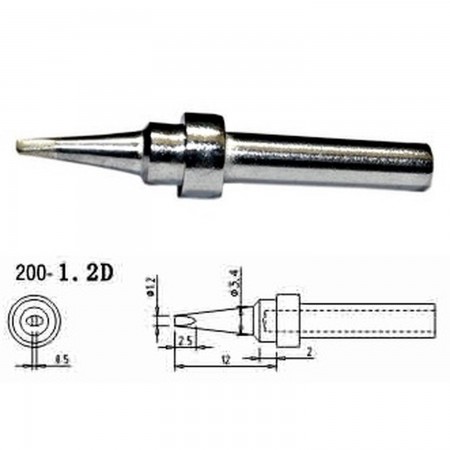 Mlink S4 MOD 200-1,2D Replacement soldering iron tips Soldering iron tips Mlink 2.00 euro - satkit