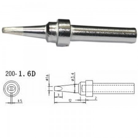 Mlink S4 MOD 200-1,6D replacement soldering iron tips Soldering iron tips Mlink 2.00 euro - satkit