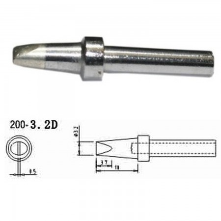 Mlink S4 MOD 200-3,2D Replacement soldering iron tips Soldering iron tips Mlink 2.00 euro - satkit
