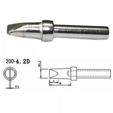 Mlink S4 MOD 200-4,2D Replacement soldering iron tips Soldering iron tips Mlink 2.00 euro - satkit